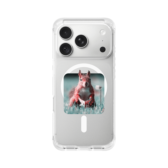 Squirrel Daily Life - Restroom - Transparent Sticker