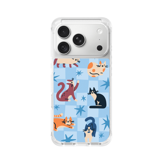 Cats on Blue