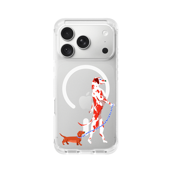 dog walking a dog