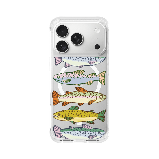 Funda de teléfono juguetona con peces lindos para amantes de los peces