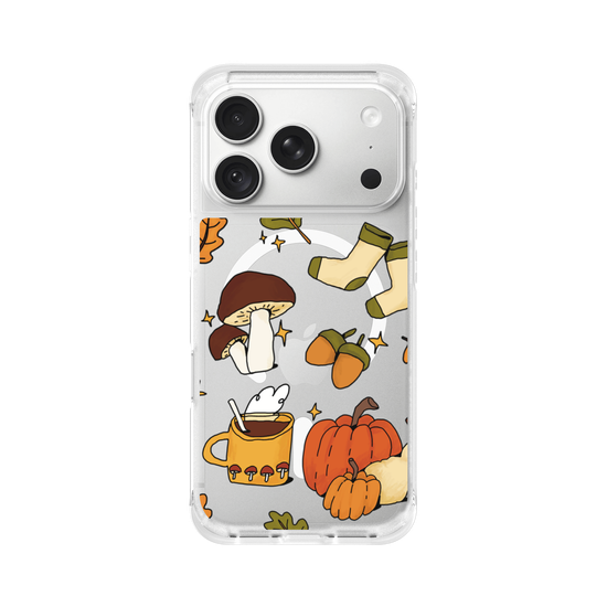 Cute, Cozy, Clear Autumn Aesthetic on a Clear Background