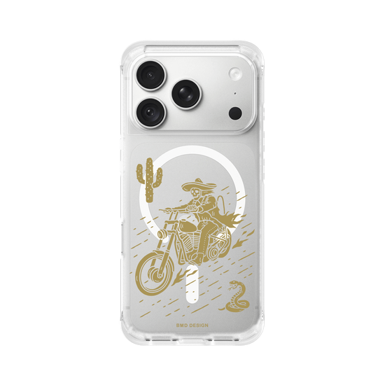 Desert Motorcycle Skull Rider
