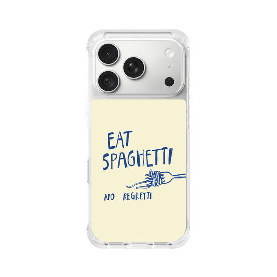 Eat Spaghetti No Regretti Quirky Illustration