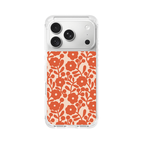 vintage orange flowers