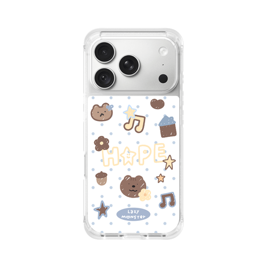 Lazy Monster Dot Sticker Phone Case 04.