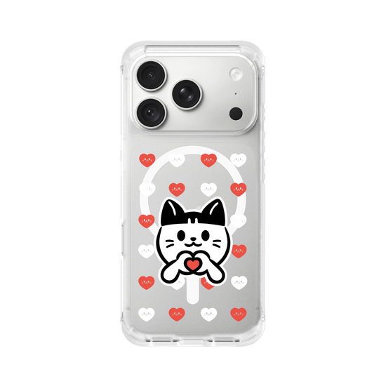 meow meow loves - red heart