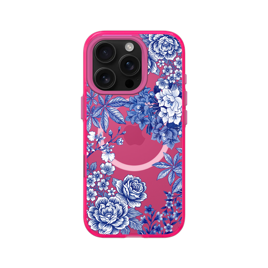 Taiwanese Floral Fabric · Blue & White