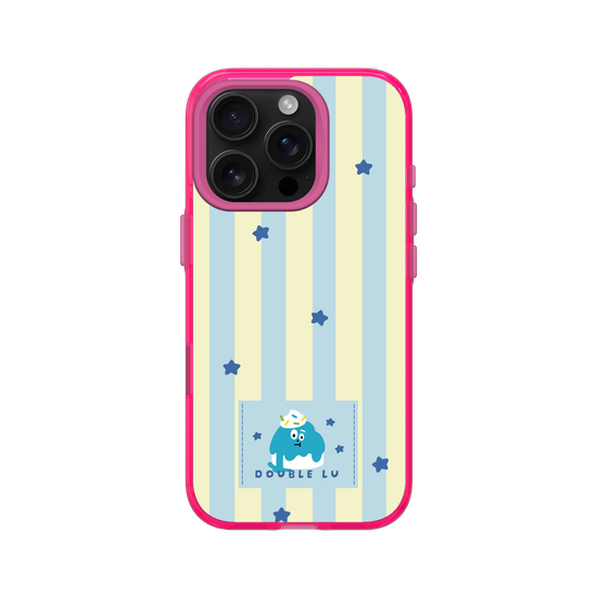 little blue monster dessert fabric labels
