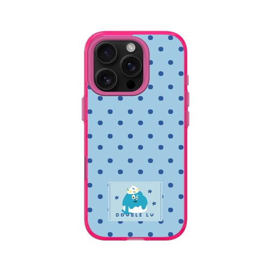 little blue monster dessert fabric labels