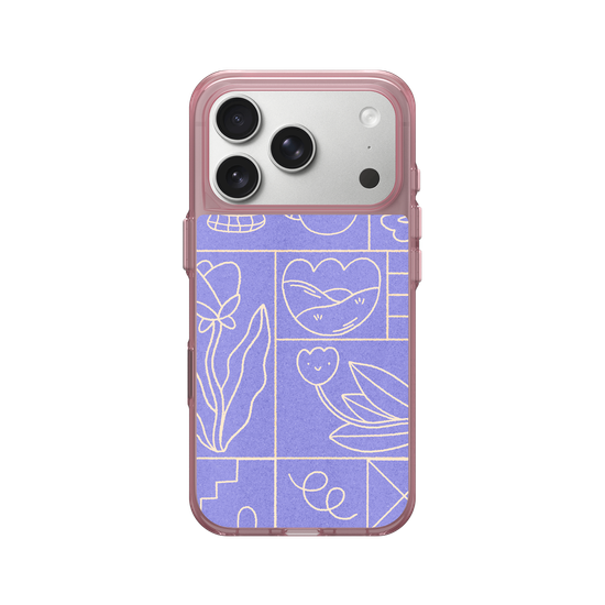 Abstract Spring- Purple