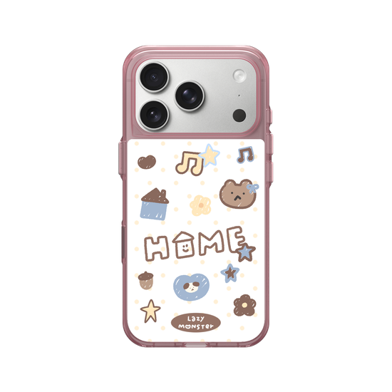 Lazy Monster Dot Sticker Phone Case 03.