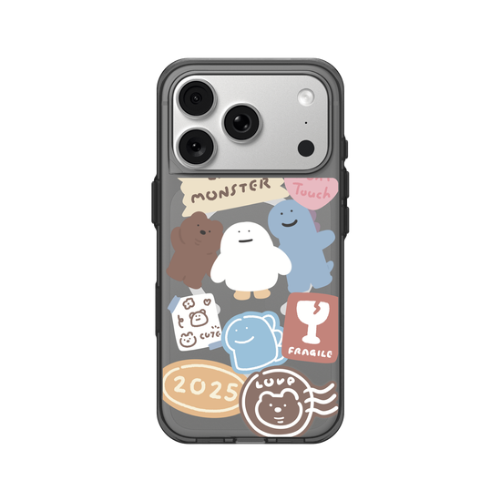 Lazy Monster cute stickers 01.