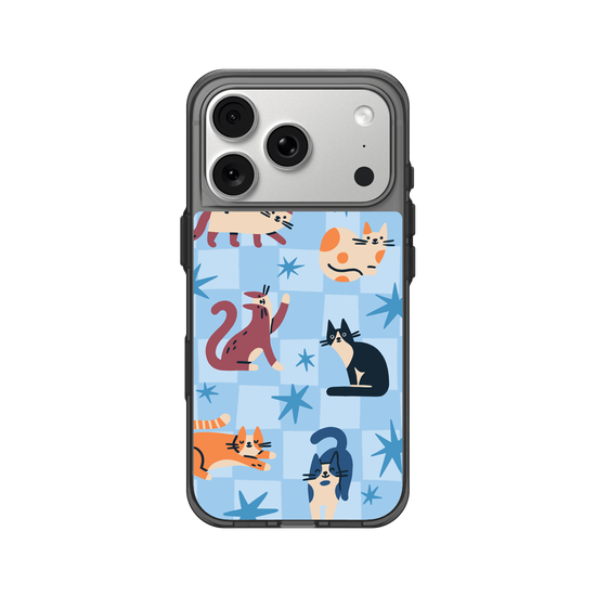 Cats on Blue