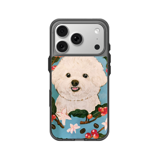 Bichon and Coffee bean