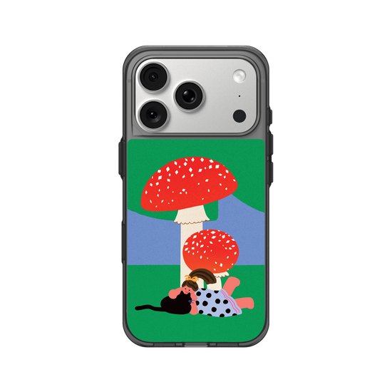 With a Cat by the Mushroom