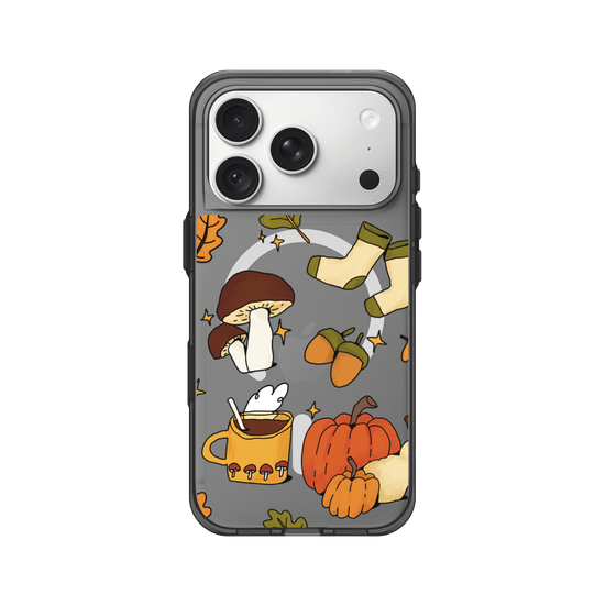 Cute, Cozy, Clear Autumn Aesthetic on a Clear Background
