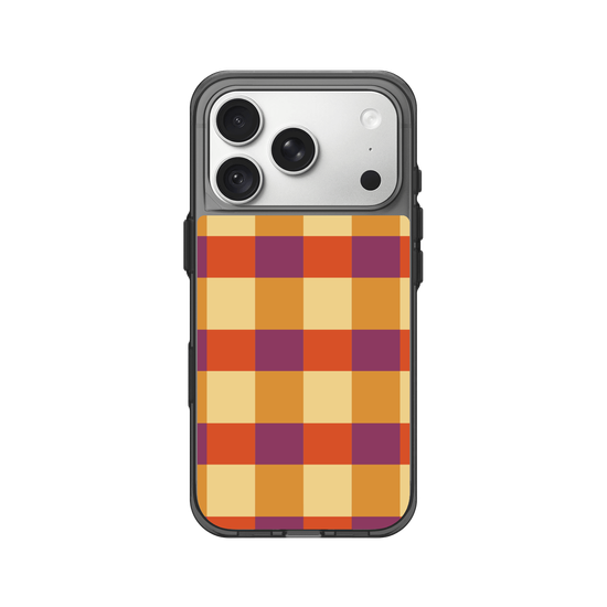 Orange gingham