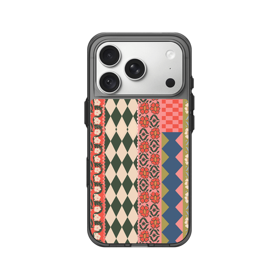 Retro Kitsch Floral Patchwork Pattern