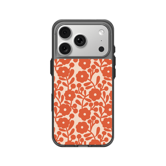 vintage orange flowers