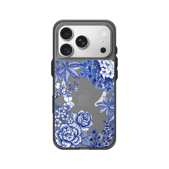 Taiwanese Floral Fabric · Blue & White