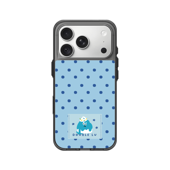 little blue monster dessert fabric labels