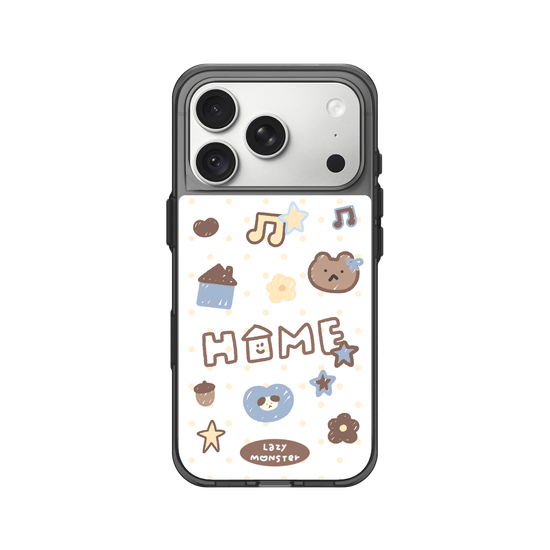 Lazy Monster Dot Sticker Phone Case 03.
