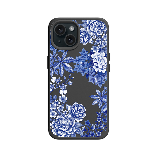 Taiwanese Floral Fabric · Blue & White