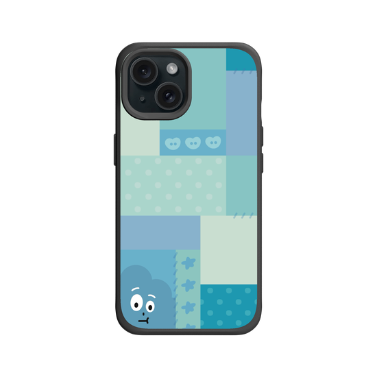 patchwork of little blue monster