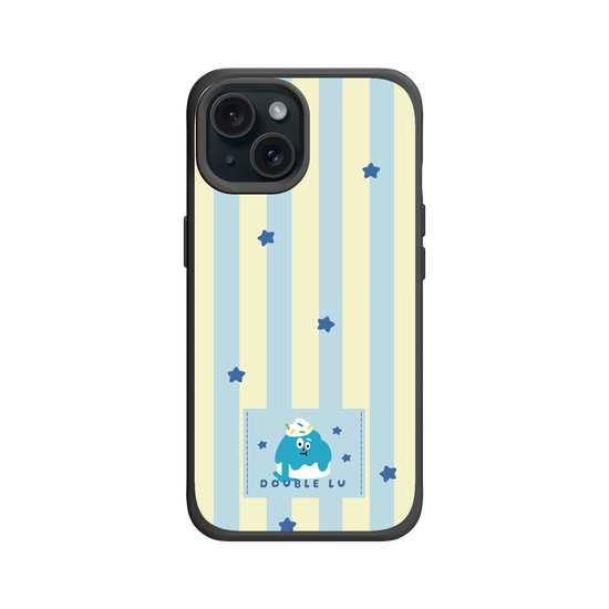 little blue monster dessert fabric labels