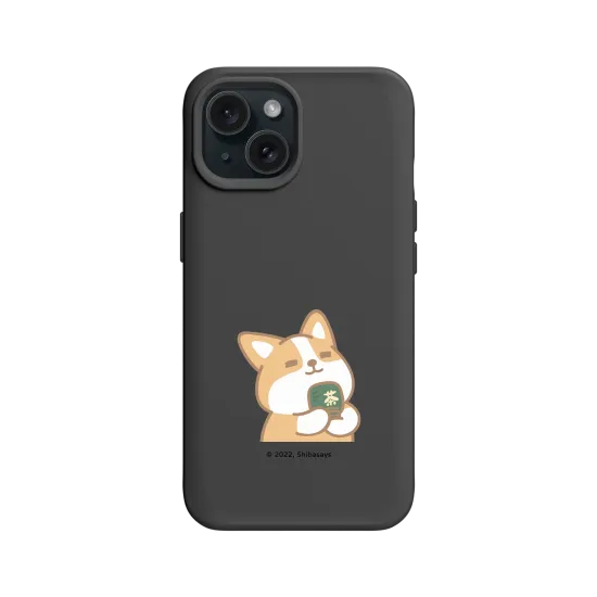Shiba Says | Corgi matcha | SolidX - iPhone 15 | RHINOSHIELD