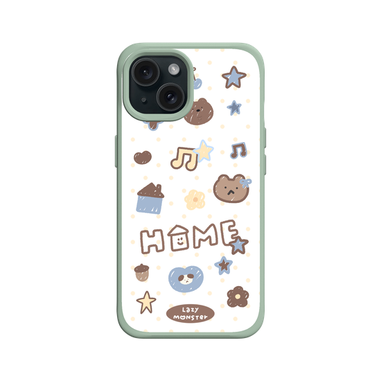 Lazy Monster Dot Sticker Phone Case 03.