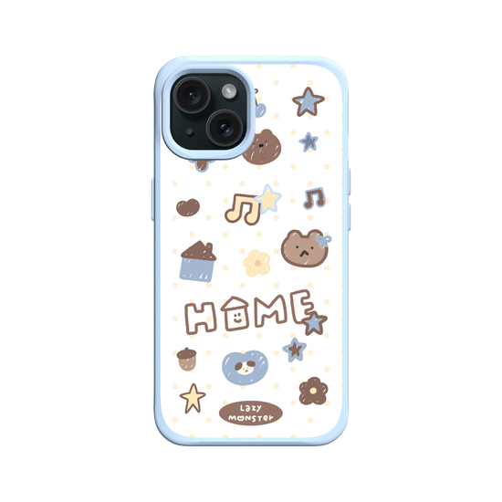 Lazy Monster Dot Sticker Phone Case 03.