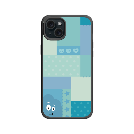 patchwork of little blue monster
