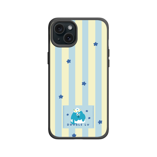 little blue monster dessert fabric labels