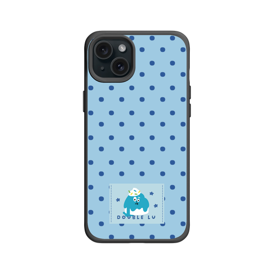 little blue monster dessert fabric labels