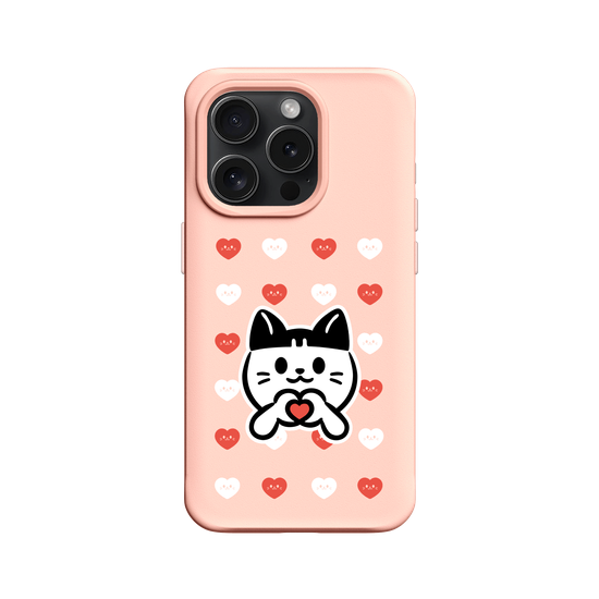 meow meow loves - red heart
