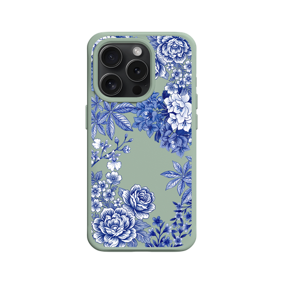 Taiwanese Floral Fabric · Blue & White