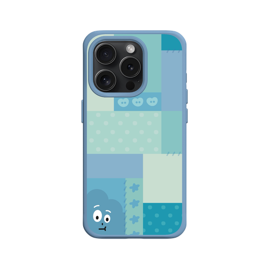 patchwork of little blue monster