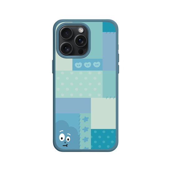 patchwork of little blue monster