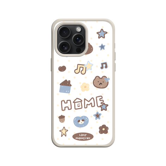 Lazy Monster Dot Sticker Phone Case 03.