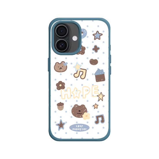 Lazy Monster Dot Sticker Phone Case 04.