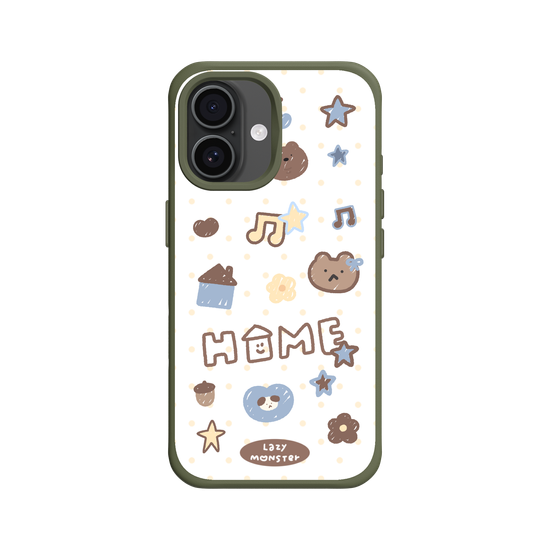 Lazy Monster Dot Sticker Phone Case 03.