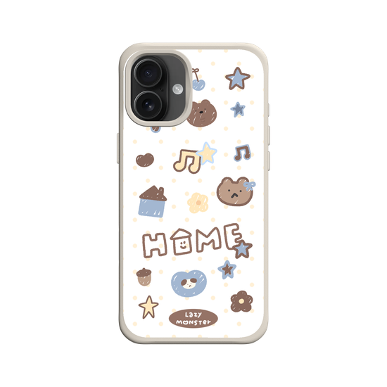 Lazy Monster Dot Sticker Phone Case 03.