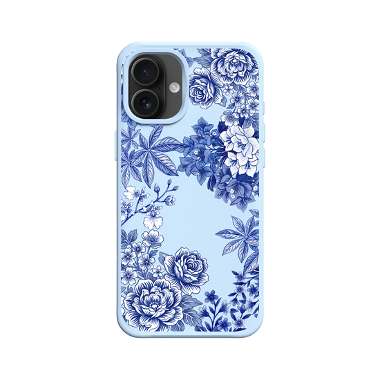 Taiwanese Floral Fabric · Blue & White