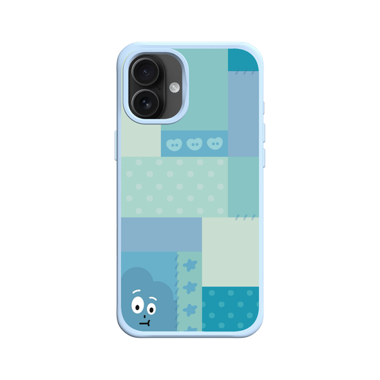 patchwork of little blue monster