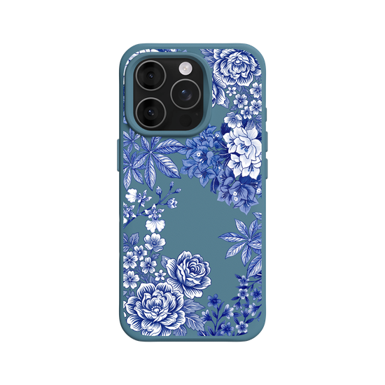 Taiwanese Floral Fabric · Blue & White