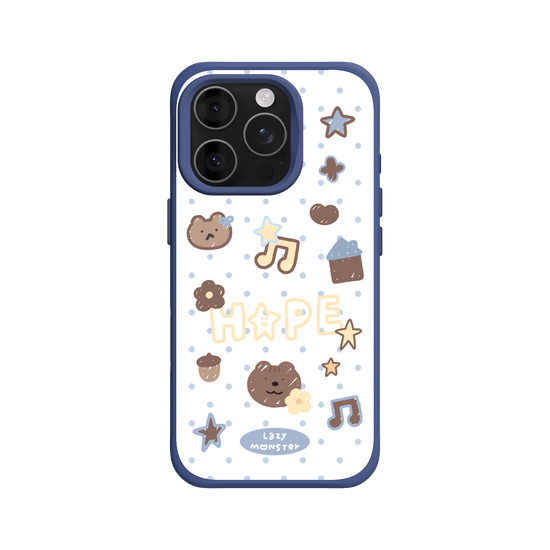 Lazy Monster Dot Sticker Phone Case 04.