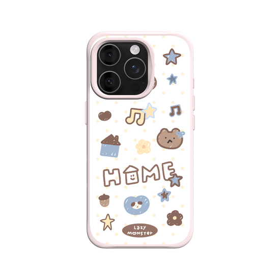 Lazy Monster Dot Sticker Phone Case 03.