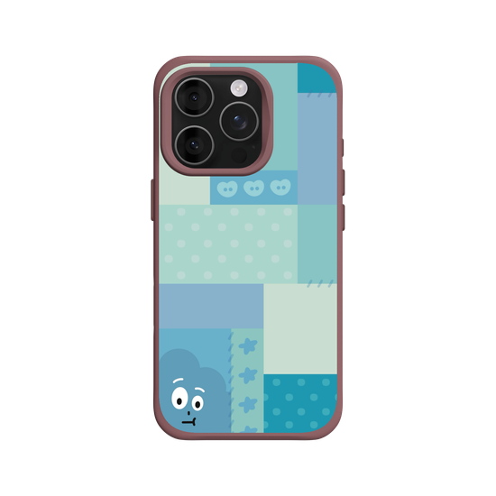 patchwork of little blue monster