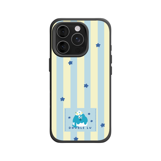 little blue monster dessert fabric labels